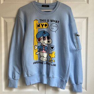 Blue sequin snoopy sweatshirt